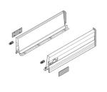 Frontauszug Schubkasten-Bausatz, Tandembox Antaro, Zargenhöhe 115 mm, Systemhöhe K, mit Korpusschiene 30/65 kg Blumotion